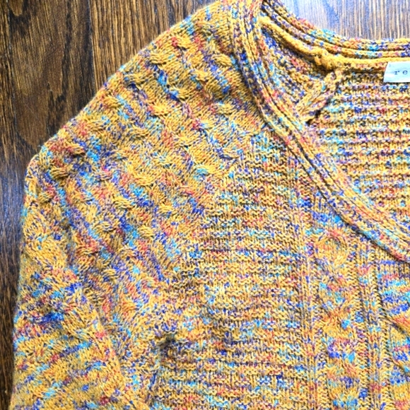 Melange Sweater Lagenlook Braid Pattern Size M - Picture 1 of 8